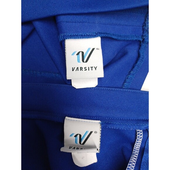 Vtg Varsity Cheerleading Cheerleader Uniform Seas Blue White Good Sz 32+1 /6-14 - Picture 7 of 8